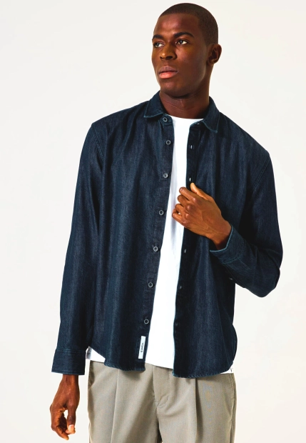 JEANSOWA KOSZULA MĘSKA Z DŁUGIM RĘKAWEM GARCIA JEANS I51285