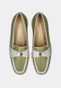 LEKKIE SKÓRZANE PÓŁBUTY DAMSKIE BRUNATE 40193