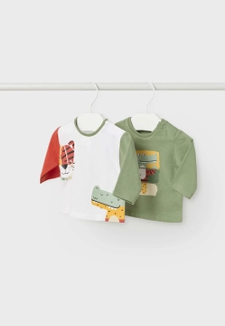 NIEMOWLECY ZESTAW 2 KOSZULEK Z DŁUGIM RĘKAWEM MAYORAL 1003