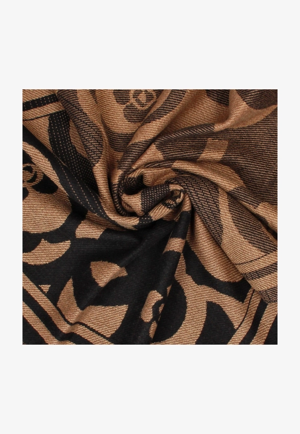 SZAL DAMSKI Z WISKOZY I WEŁNY Z ALPAKI YINHJ1625