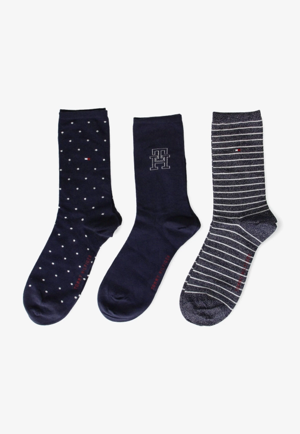 SKARPETY DAMSKIE 3 PARY W PUDEŁKU PRODUCENTA TOMMY HILFIGER 701236464C