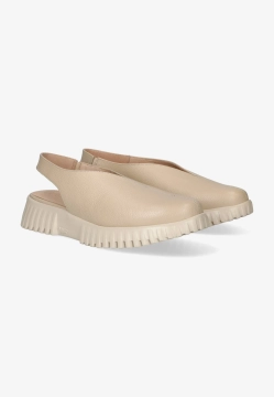 SKÓRZANE SANDAŁY DAMSKIE Z ZABUDOWANYM PRZODEM DAMSKIE WONDERS A-4411