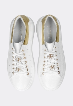 SKÓRZANE SNEAKERSY DAMSKIE NA GRUBSZEJ PODESZWIE VICTIM B-4918-11ES