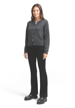 SPODNIE DAMSKIE O ROZSZERZONYM KROJU Z PRZESZYCIEM Z PRZODU TOM TAILOR 1049462