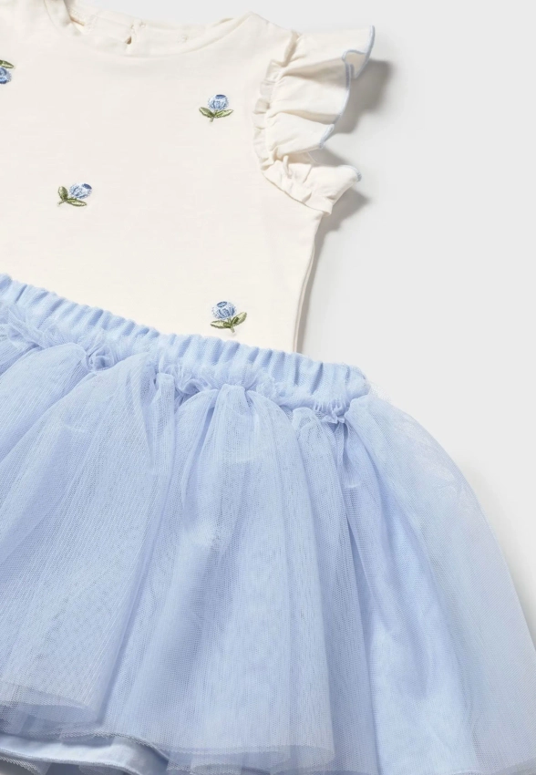 KOMPLET DZIEWCZĘCY T-SHIRT I SPÓDNICA MAYORAL 1933