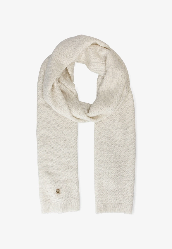 KOMPLET DAMSKI CZAPKA I SZLIK Z DOMIESZKĄ WEŁNY I ALPAKI TOMMY HILFIGER AW0AW17995C