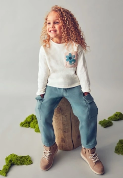 T-SHIRT DZIEWCZĘCY Z NADRUKIEM MAYORAL 4004