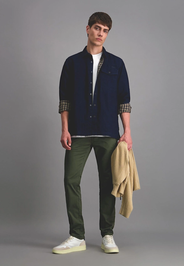 KOSZULA MĘSKA Z DŁUGIM RĘKAWEM PIONIEER P1 40254 000