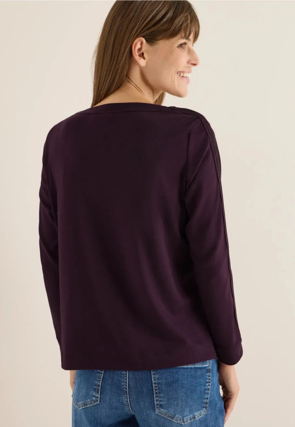 BLUZA DAMSKA Z PASKIEM NA RĘKAWIE CECIL 4 TOS324157