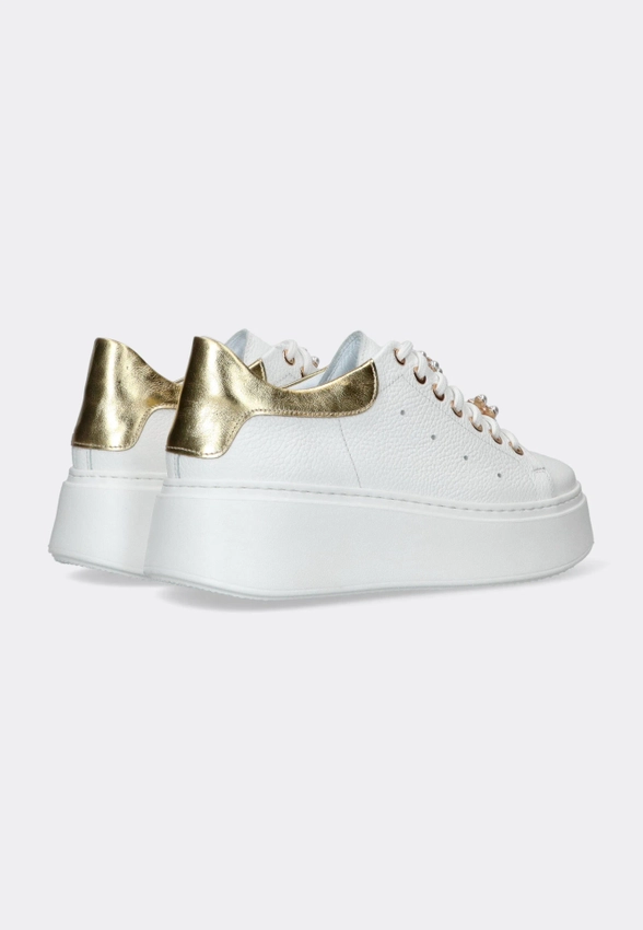 SKÓRZANE SNEAKERSY DAMSKIE NA GRUBSZEJ PODESZWIE VICTIM B-4918-11ES