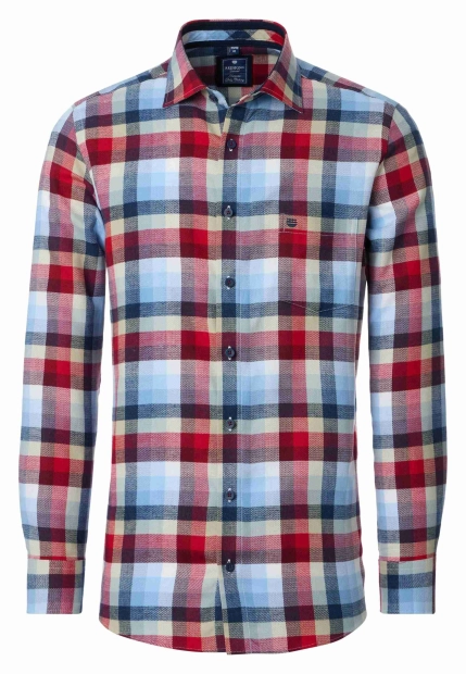 KOSZULA MĘSKA Z DŁUGIM RĘKAWEM W KRATĘ REDMOND 252080111