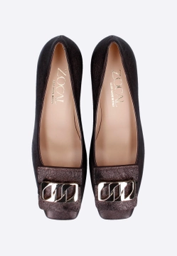 CZÓŁENKO DAMSKIE SKÓRZANE Z OZDOBNĄ KLAMRĄ ZOCAL 26203