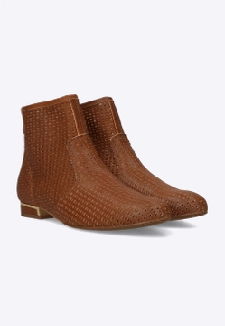 SKÓRZANE AŻUROWE BOTKI DAMSKIE VICTIM B-23481ESR4