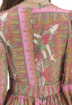 SATYNOWA SUKIENKA DAMSKA Z GŁĘBOKIM DEKOLTEM EKS EKS39