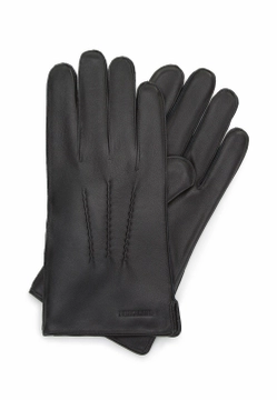 SKÓRZANE MĘSKIE RĘKAWICZKI Z MARSZCZENIAMI WITTCHEN 44-6A-002-1