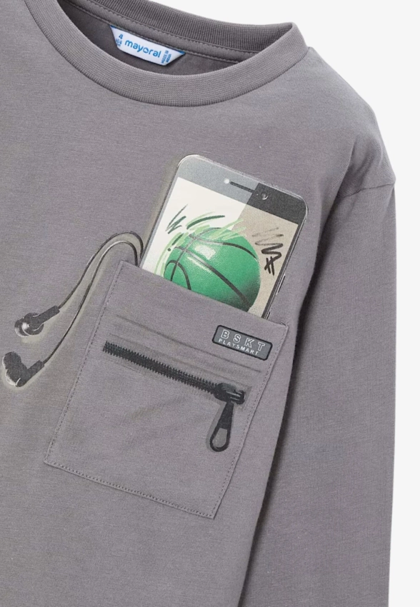 T-SHIRT CHŁOPIĘCY Z DŁUGIM RĘKAWEM MAYORAL 4078