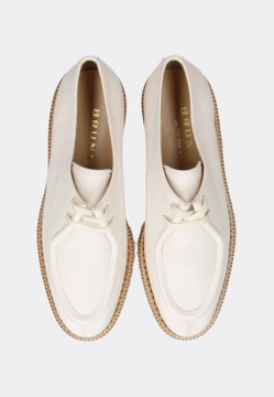 SKÓRZANE PÓŁBUTY DAMSKIE BRUNATE 11615