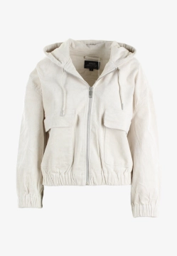 SZTRUKSOWA KURTKA DAMSKA Z KAPTUREM HAILYS XSHE-2410105C