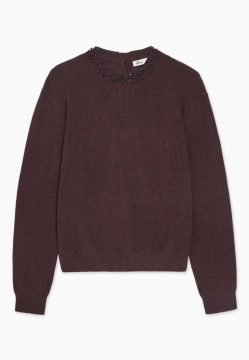 SWETER DAMSKI Z OZDOBNYM DEKOLTEM YERSE 43656