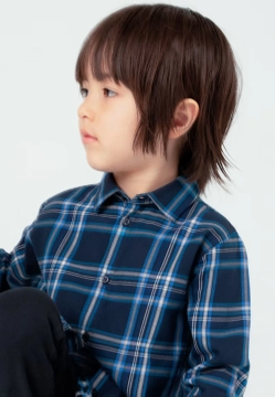 KOSZULA CHłOPIĘCA Z DŁUGIM REKAWEM W KRATĘ  MAYORAL 4115