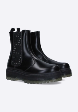 BOTKI DZIEWCZĘCE ZE SKÓRY EKOLOGICZNE OZDOBIONE CYRKONIAMI ASSO AG13822