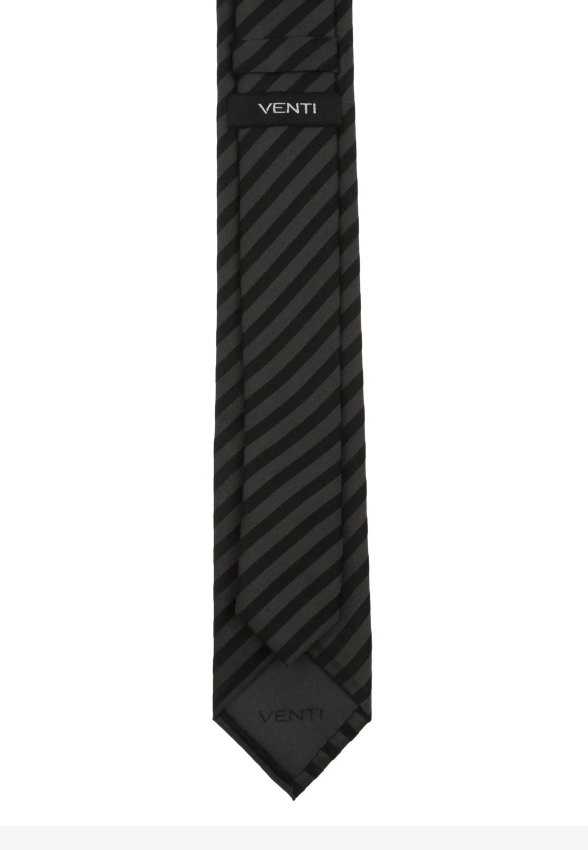 JEDWABNY KRAWAT MĘSKI W PASY VENTI 1080