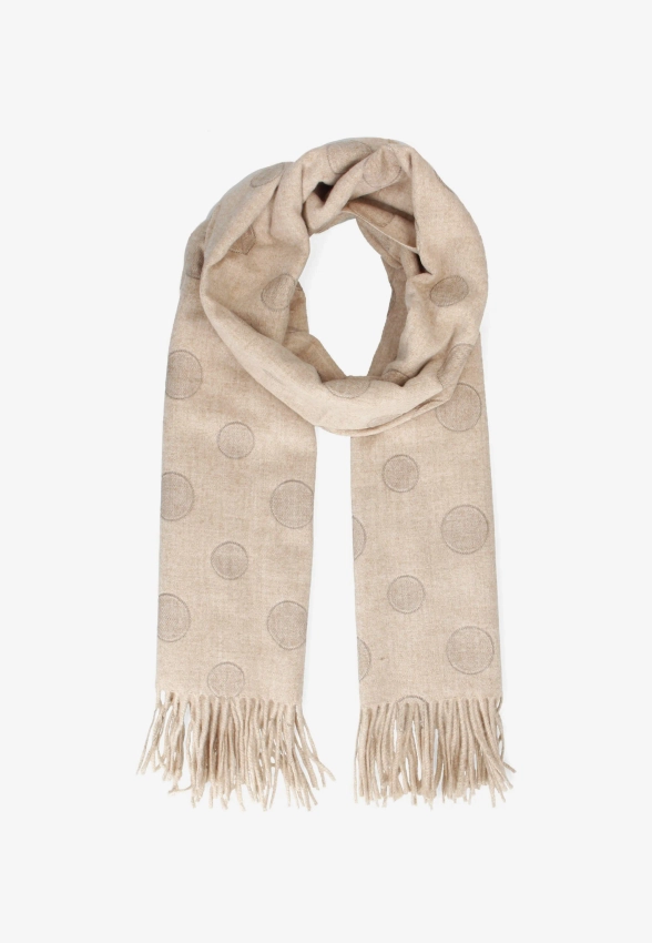 SZAL DAMSKI Z WISKOZY I WEŁNY Z FRĘDZLAMI YIND513