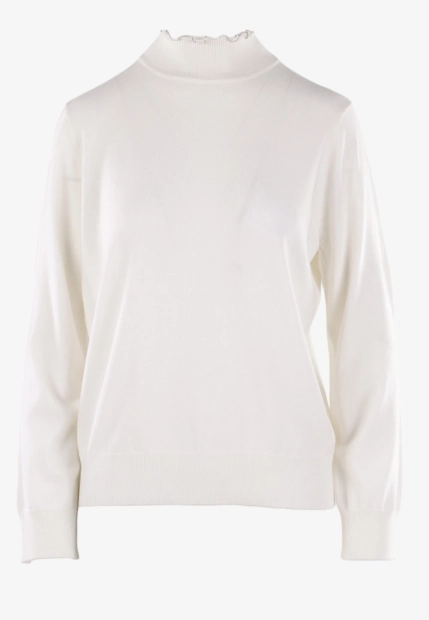 PÓŁGOLF DAMSKI Z FALBANKOWYM OZDOBNYM WYKOŃCZENIEM Z DOMIESZKĄ WEŁNY EKS W1235