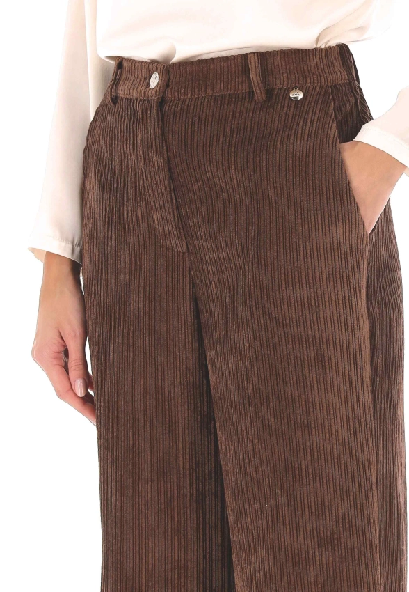 SZTRUKSOWE SPODNIE DAMSKIE EKS L3762