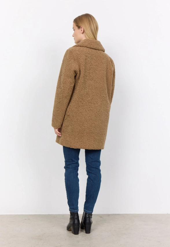 KRÓTKI PŁASZCZ DAMSKI TYPU BOUCLA SOYACONCEPT 40216