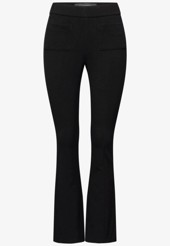 SPODNIE DAMSKIE Z WISKOZY ZE STRUKTURĄ STREET ONE 4 379787