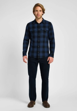 KOSZULA MĘSKA Z DŁUGIM RĘKAWEM W KRATĘ LEE 112355747