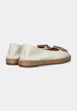 SKÓRZANE ESPADRYLE - BALERINY DAMSKIE SHOELAB 368-K607