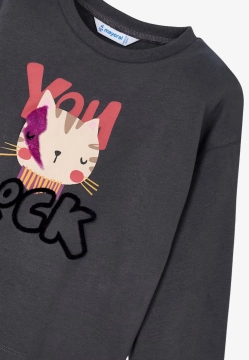 T-SHIRT DZIEWCZĘCY Z NADRUKIEM MAYORAL 4009