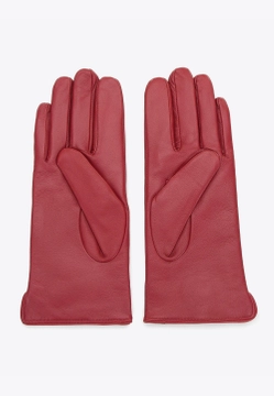 SKÓRZANE RĘKAWICZKI DAMSKIE Z FANTAZYJNYMI SZWAMI WITTCHEN 44-6A-004-2