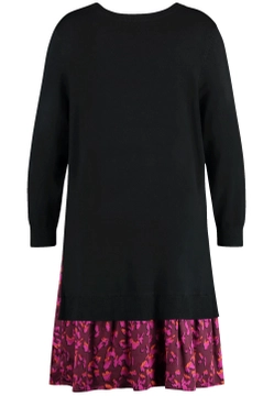 SUKIENKA DAMSKA DZIANINOWA Z FALBANĄ SAMOON 582501-25504