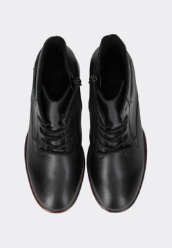 SKÓRZANE BOTKI DAMSKIE NA OBCASIE RIEKER 79301-00