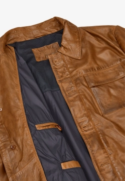 SKÓRZANA KURTKA MĘSKA WOSKOWANA MILESTONE 991053 21150