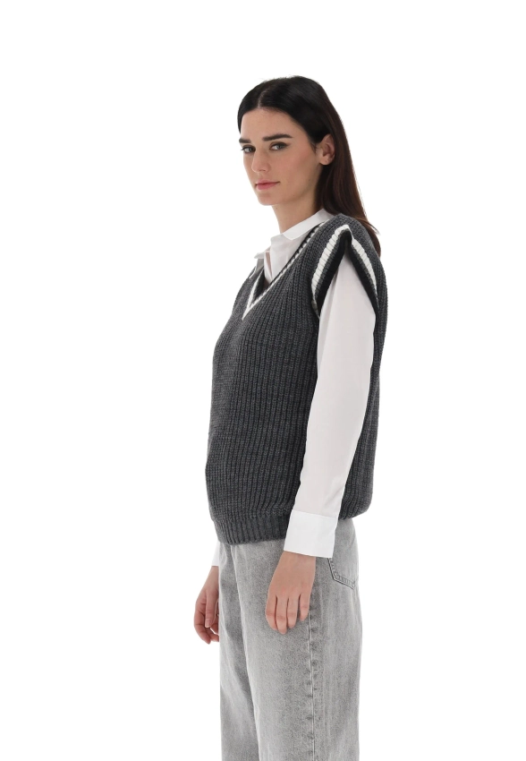 KAMIZELKA DAMSKA Z DOMIESZKĄ WEŁNY TU PER TU 5460FREDDO