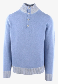 WEŁNIANY PÓŁGOLF MĘSKI Z DOMIESZKĄ KASZMIRU MORGANO 491713