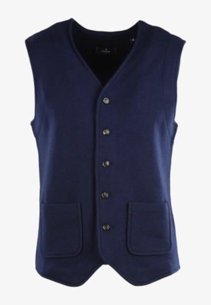 WEŁNIANA KAMIZELKA MĘSKA ZAPINANA NA GUZIKI RAGMAN 886888