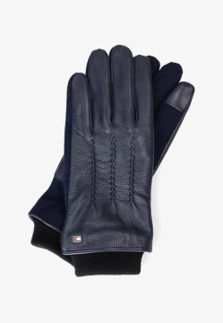 SKÓRZANE RĘKAWICZKI MĘSKIE Z DODATKIEM WEŁNY TOMMY HILFIGER AM0AM13602C