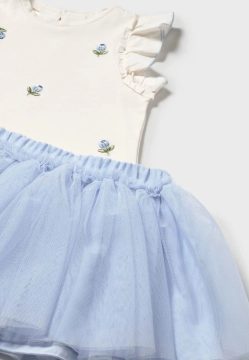 KOMPLET DZIEWCZĘCY T-SHIRT I SPÓDNICA MAYORAL 1933