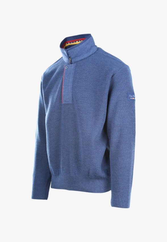 SWETER MĘSKI Z DOMIESZKĄ WEŁNY SAIL EXP 82084