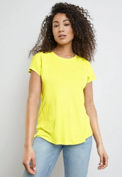 T-SHIRT DAMSKI Z CEKINOWĄ OZDOBĄ TAIFUN 571339-16138