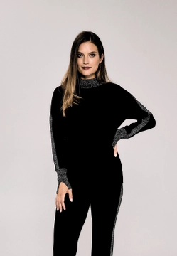 PÓŁGOLF DAMSKI Z METALICZNYM WYKOŃCZENIEM ANCORA ZAHARA