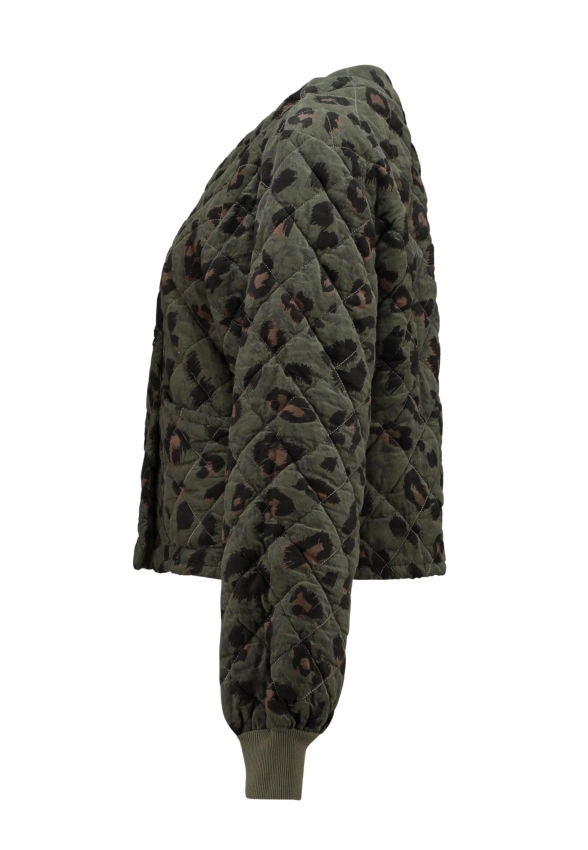 SZTRUKOWA PIKOWANA KURTKA DAMSKA ZAPINANA NA GUZIKI HAILYS MIK-7056