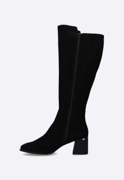 KOZAKI DAMSKIE Z WYSOKĄ CHOLEWKĄ ZE SKÓRY ZAMSZOWEJ VICTIM B-4789-1V