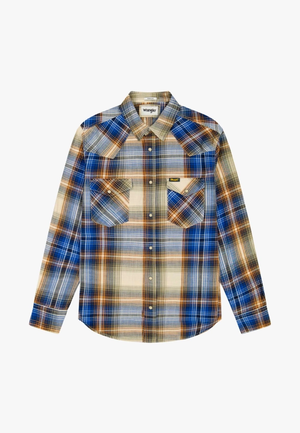 KOSZULA MĘSKA WRANGLER WESTERN INDIGO 112371431