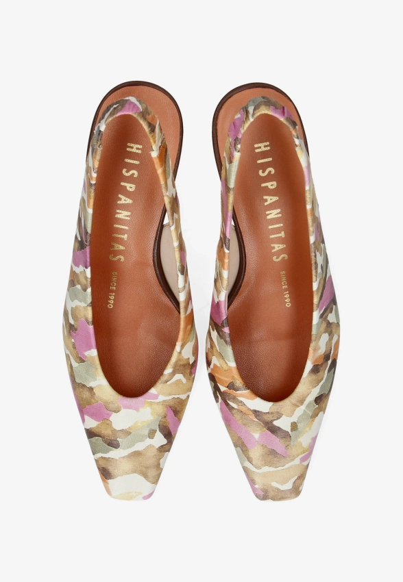 WZORZYSTE CZÓŁENKA DAMSKIE Z ODKRYTĄ PIĘTĄ HISPANITAS HV264601